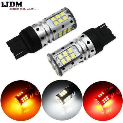 China 7440 LED Canbus T20 W21W WY21W 7440 3030 LED For Car Auto Brake Lamp DRL Rear Reverse Parking T20 W21W WY21W 7440 LED Reverse Bulb for sale