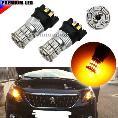 China PWY24W PW24W 36-SMD Error Free Yellow LED Bulbs For Front Turn Signal Lights PWY24W PW24W for sale