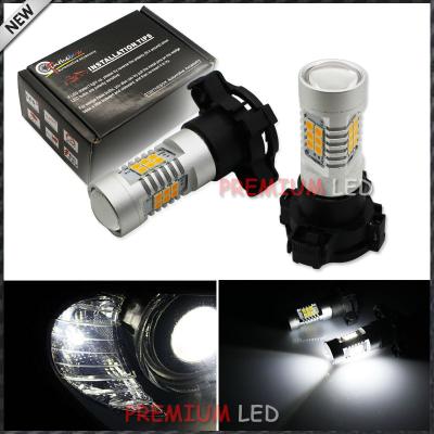 China Samsung 21-SMD PY24W 5200s White Xenon LED Error Free Bulb For Front Turn Signal Light P-0021 for sale