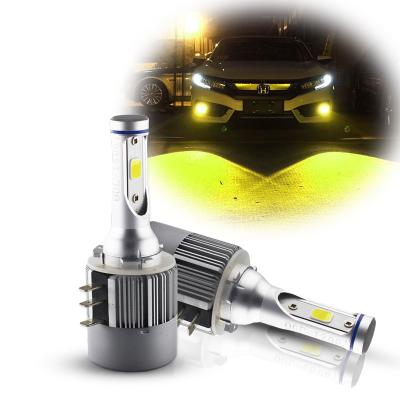 China For Volkswagen Jetta Golf /GTi Tiguan Gold H15 LED Headlight Light Bulb 3000K 12V CANBUS For Volkswagen Audi BMW Mercedes For Headlight High Beam for sale