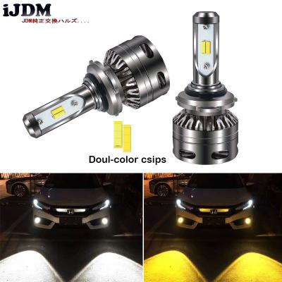 China Switchable HB4 LED Color Xenon White / Gold 9005 9006 HB3 LED Car Headlights or Yellow Car Lights Fog DRL Bulbs 9005 9006 HB3 HB4 Drive for sale