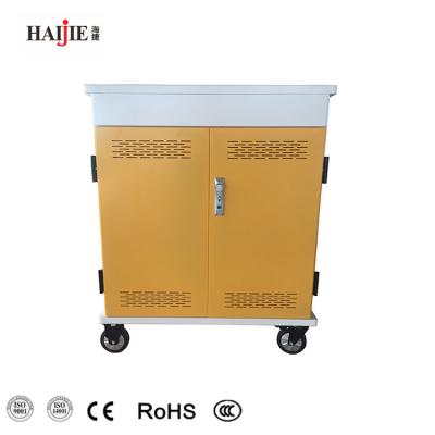 China Commercial Shelf Cabinet Tablet Ipad Storage Notebook Safety Haijie Refill Trolley With Casters for sale