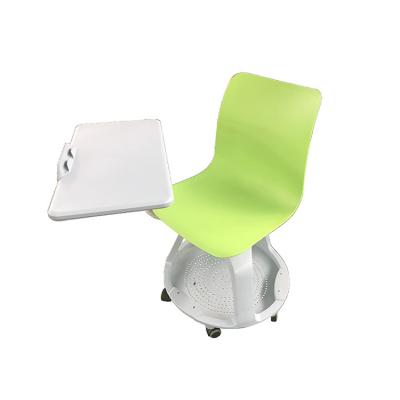 China 360Â ° Spinning Casters Educate Newcomers Students Study Training Room Plastic Back Plastic Armchairs Back With Chair for sale