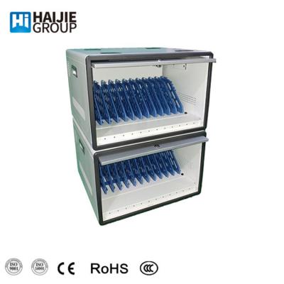 China Commercial Use Haijie Brand Laptop/Tablet Charging Cabinet/Ipad Storage&Synchronization Cart for sale