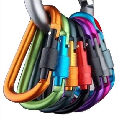 China Climbing Hook Carabiner Travel Kit Camping Equipment Alloy Aluminum Survival Gear Camp Mountaineering Outdoor Carabiner ZXH SN200203 for sale