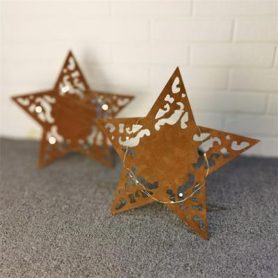 China El metal de acero asteroide de Corten adorna la decoración de la Navidad para el jardín en venta