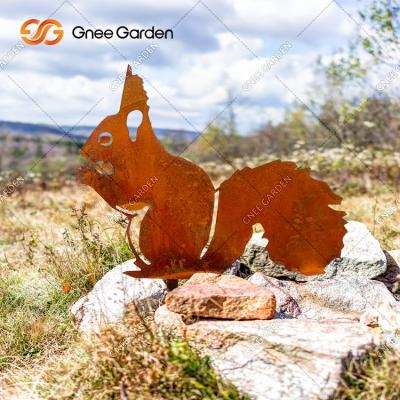 China AISI GB Grade Corten Steel Garden Ornaments Animal Sculpture en venta