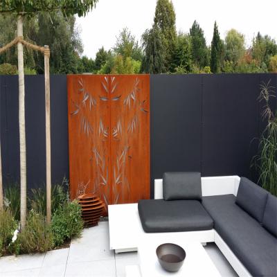 China Hogar de acero de la pantalla del jardín de Corten de los productos del jardín del metal decorativo en venta