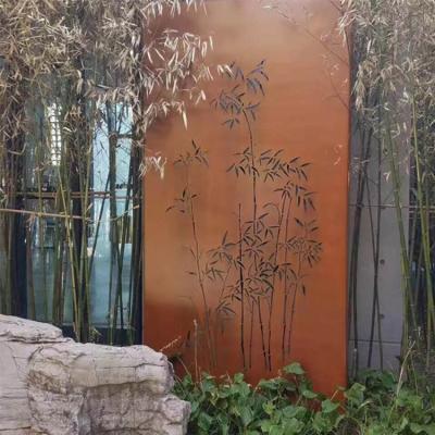 China Architectural Art Metal Garden Products Sturdy  Corten Steel Garden Screens for sale