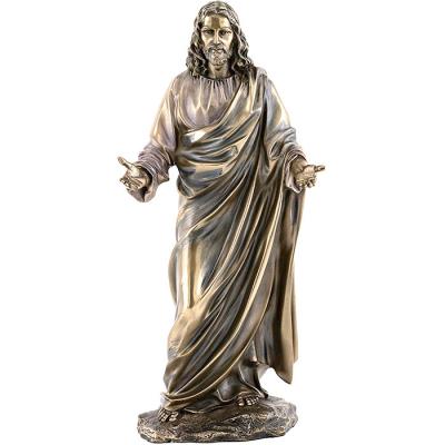 China 175cm Godsdienstig Mediterend Brons Jesus Statue For Garden Te koop