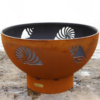 China 36 Duim roestte Corten-pre Staal Firepits Openlucht met Oxydepatina Te koop