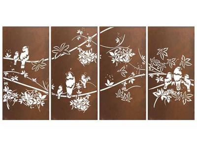 China Outdoor Corrosion Resistant Corten Laser Cut Screens For Backyard for sale