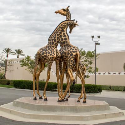 Κίνα H130cm αληθοφανή Giraffe χαλκού γλυπτά κήπων χαλκού γλυπτών μεγάλα διακοσμητικά προς πώληση