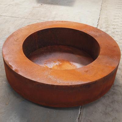 China Einfaches entworfenes 350mm 600mm Größen-Stahlfeuer Pit Large Corten Fire Pit zu verkaufen