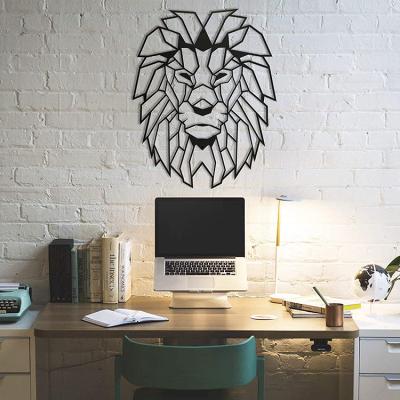 Chine Pouce esthétique de Lion Head Wall Art 17.5x24 en métal pour la cabine rustique à vendre