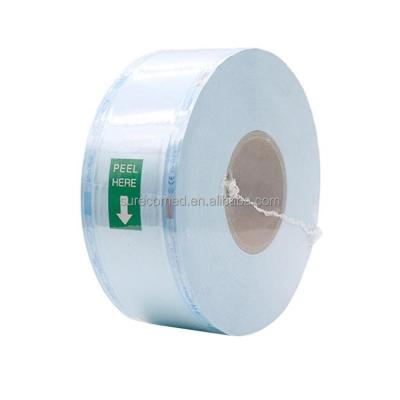 China Cpp / Pet Easy Peel Paper And Film Medical EO And Steam Sterilization Flat Coil for sale