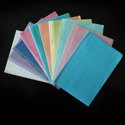 China Absorbent+anti-leakage dental disposable supplies waterproof paper patient bibs for sale