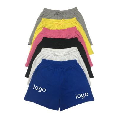 China Anti-wrinkle custom shorts terry cotton cartoon character women shorts with twine women's designer cotton abbreviations for sale