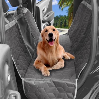 China PP 147cm Dog Backseat Car Cover Waterproof Convertible Back Seat for sale