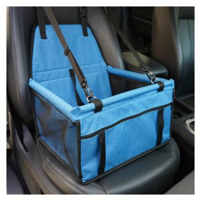 China Blue 45cm Pet Car Booster Seat SGS Dog Car Seat Basket for sale