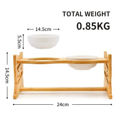 중국 BPA 무료 0.85kg 애완 동물 사료 공급기 24cm 높이 조절 가능한 개밥 그릇 판매용