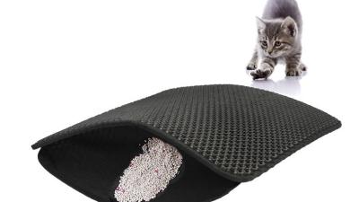 China 60cm EVA Litter Box Litter Catcher gleiten nicht waschbare Handwäsche zu verkaufen