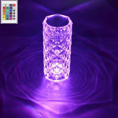 China Modern Acrylic Rechargeable LED Bedroom Light Creative Night Light USB Table Lamp RGB for sale