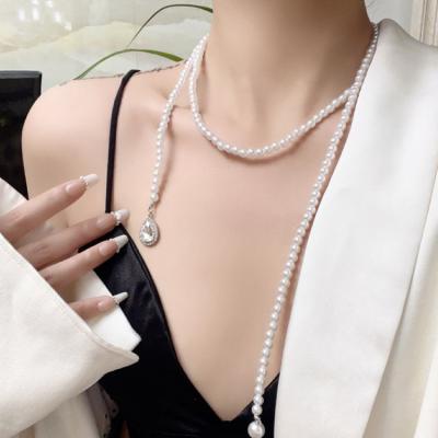 China Fashion Available In Current Fashional Designed Of Girls Wholesale Shiny Beads Necklace For Women for sale