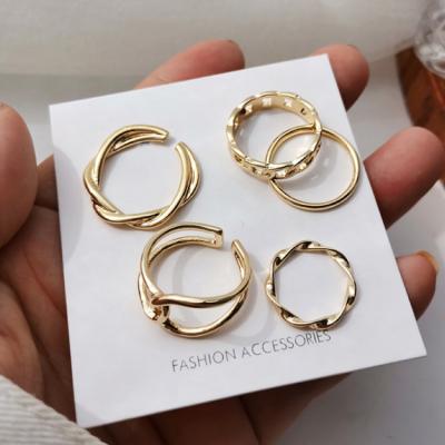 China Popular open mouth gift giving accessories in the market to dress and match couples rings gold women for lovers for sale