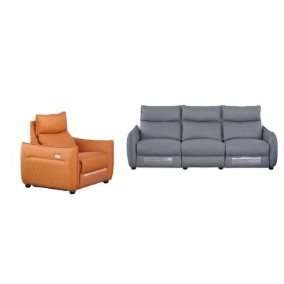 China Functional Sofa (Manual) + Modern Minimalism Design Sofa Leather Luxury Living Room Furniture Unique Three Seater Sofa Best for sale