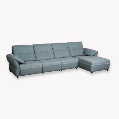 China Functional sofa (manual) + modern minimalism living room leather professional single three-seater high quality sofa best for sale