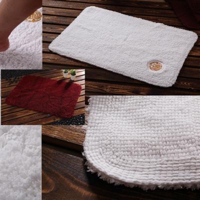 China Hotel Bathroom Rug 100% Cotton Bath Cover Tufted Cover Sustainable Luxury Bathroom Anti-Slip for sale