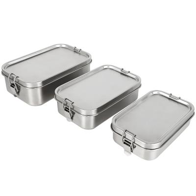 China Freshness Preservation LIHONG Stainless Steel Lunch Box For Kids Food Container Reusable Thermo Lunch Box Stainless Steel for sale