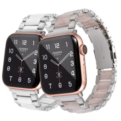 China Fashionable Custom Printed Water Resistant Strap Stainless Steel High Quality Watch Band For Apple Watch for sale