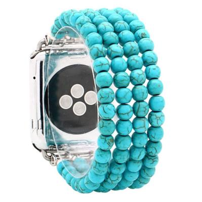 China 2022 New Arrival Stainless Steel Luxury Jewelry Beaded Watch Strap For Apple Watch Bands for sale