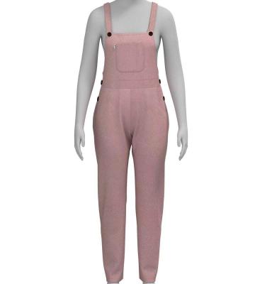 China Anti-pilling Autumn Winter Tight Long Lendth Pants New Style Ladies Pink Suspender Pants For Women for sale