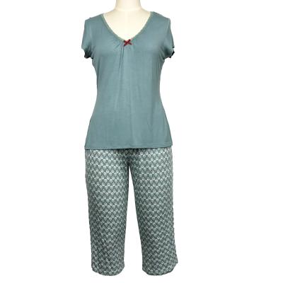 China Professional Manufacturing Breathable Soft Breathable Custom Pj Set Pajamas Womens Sleepwear for sale