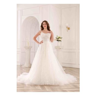 China Beautiful Breathable WT4170 Custom Made Ladies Wedding Dresses Whole Lace Beads Lightweight Wedding Dresses for sale