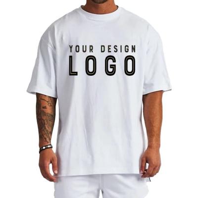 China 100% Logo And Color Plus Size Streetwear Anti-Wrinkle Logo Print Men Boxy Tee Shirts Customized Mens High Quality Cotton Tee Shirts for sale