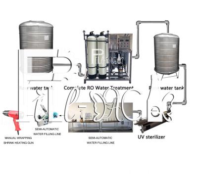 Κίνα 0- 2L Semi-automatic Pure Drinking PET Bottle Washing Filling Capping Equipment Plant Water Filling Machine Line προς πώληση