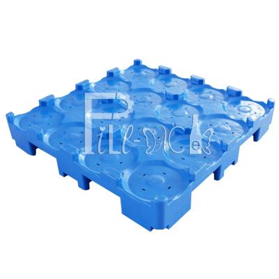 China 5 Gallon 18.9L Water Bottle Pallet Water Bottle Storage Plastic Pallet for sale