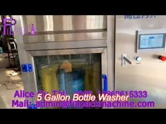 high pressure 5 gallon bottle washer semi auto brush with single station 150bph