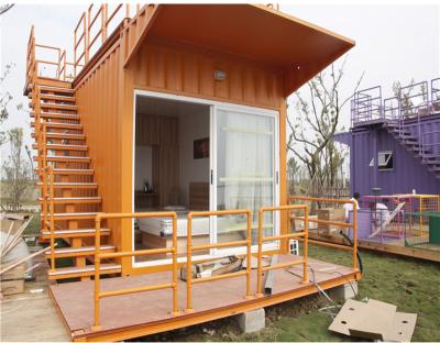 China Repeated Used Prefab Container Homes Prefab Container House And Container China Rock Customized Box Wall Window Steel Glasswool Office for sale