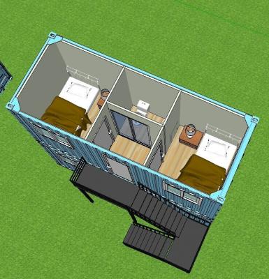 China Modular Parking Lot Low Cost House Container Shipping for sale