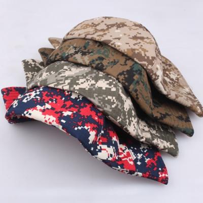 China Customized Casual Blank Cotton Camouflage Fisherman Bucket Hat With Custom Logo for sale