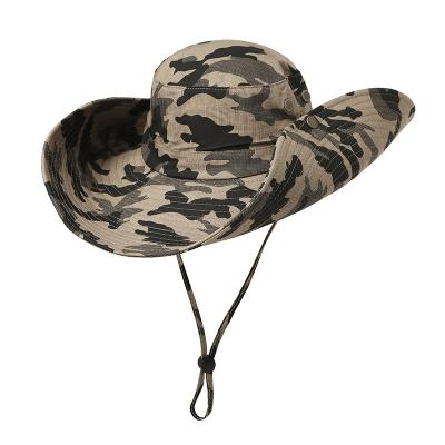 China Men's Sunscreen Sunshade Dobby Hat Large Summer Outdoor Gutters Sun Ultraviolet Fishing Fisherman's Breathable Hat for sale