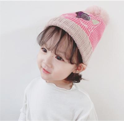 China Korean warm pony sweater hat autumn and winter COMMON wool animal baby knitted hat fashion wholesale for sale