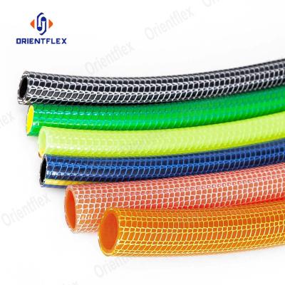 China Adjustable Light Duty Potable Safe PVC Knitted Garden Hose Pipe Manufacturers for sale