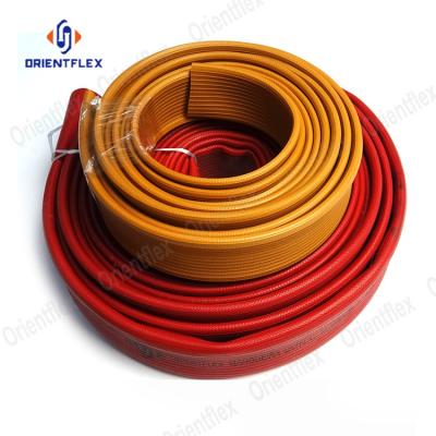 China Agriculture Irrigation New Good Quality Extruded By Weave Rubber Layflat Water Irrigation Hoses Hose For Well Pumps for sale