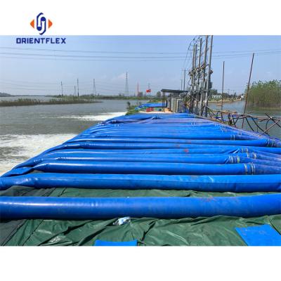 China Use as Drainage Pipe in Emergency/River/Dredging/Flood Diameter Large 8 Inch PVC Layflat Blue Red Yellow Heavy Duty Lay Flat Discharge Pipe Tubing Suppliers for sale